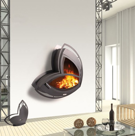 Wall-mount Fireplace from Arkiane 