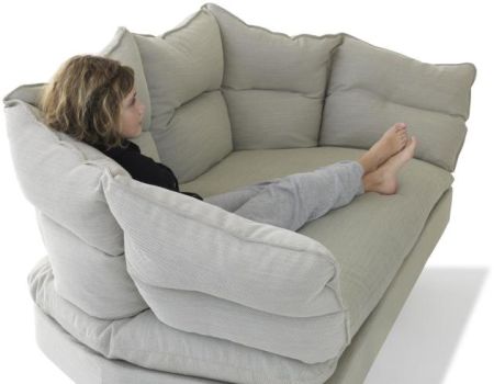 couch made of pillows