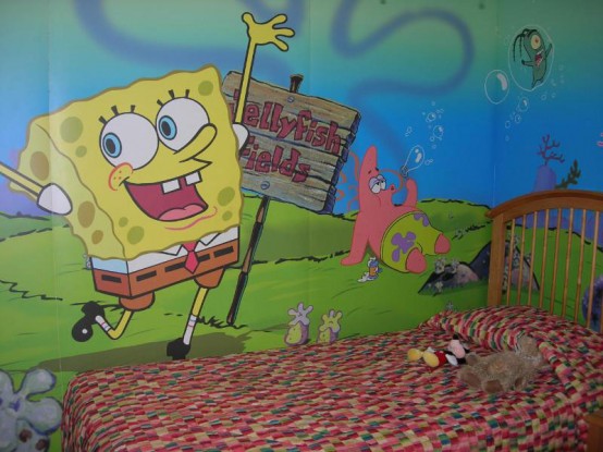 Kids Bedroom Decor Ideas Inspired By Spongebob Squarepants