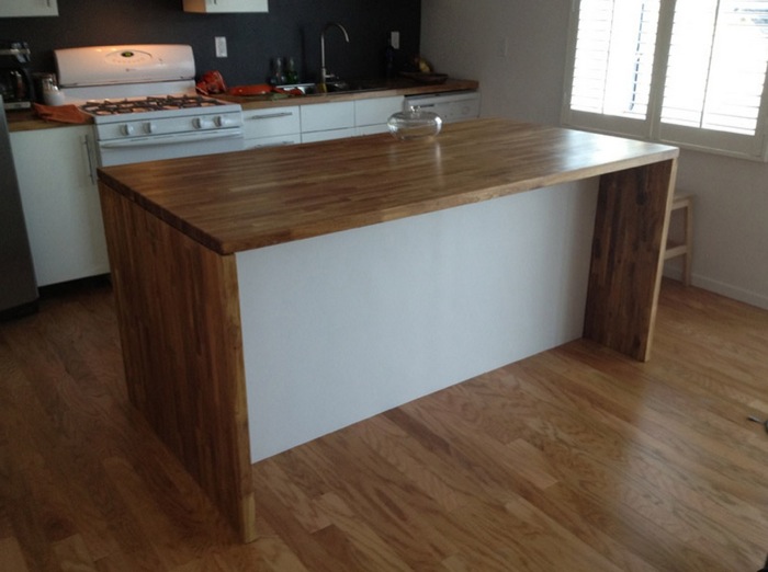 Kitchen island ikea hack