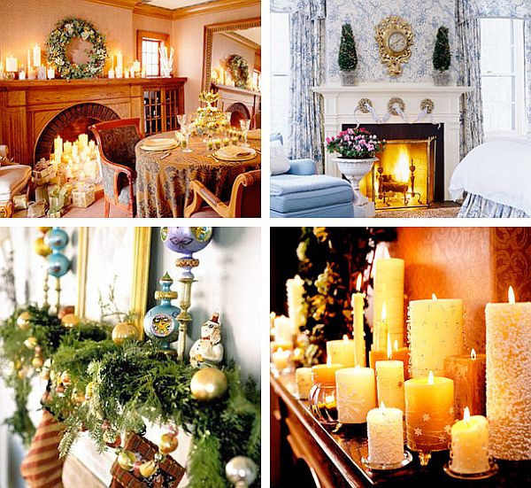 Christmas Fireplace Mantel Decoration Ideas14