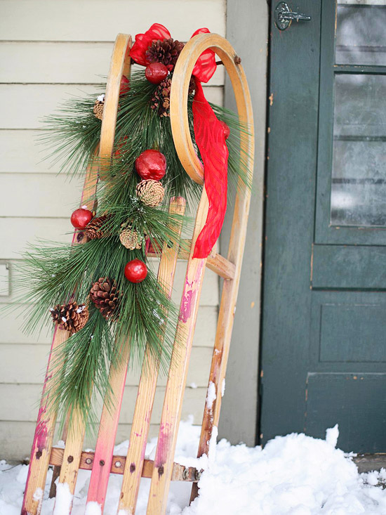 Chevron Deer Monogram Wreath