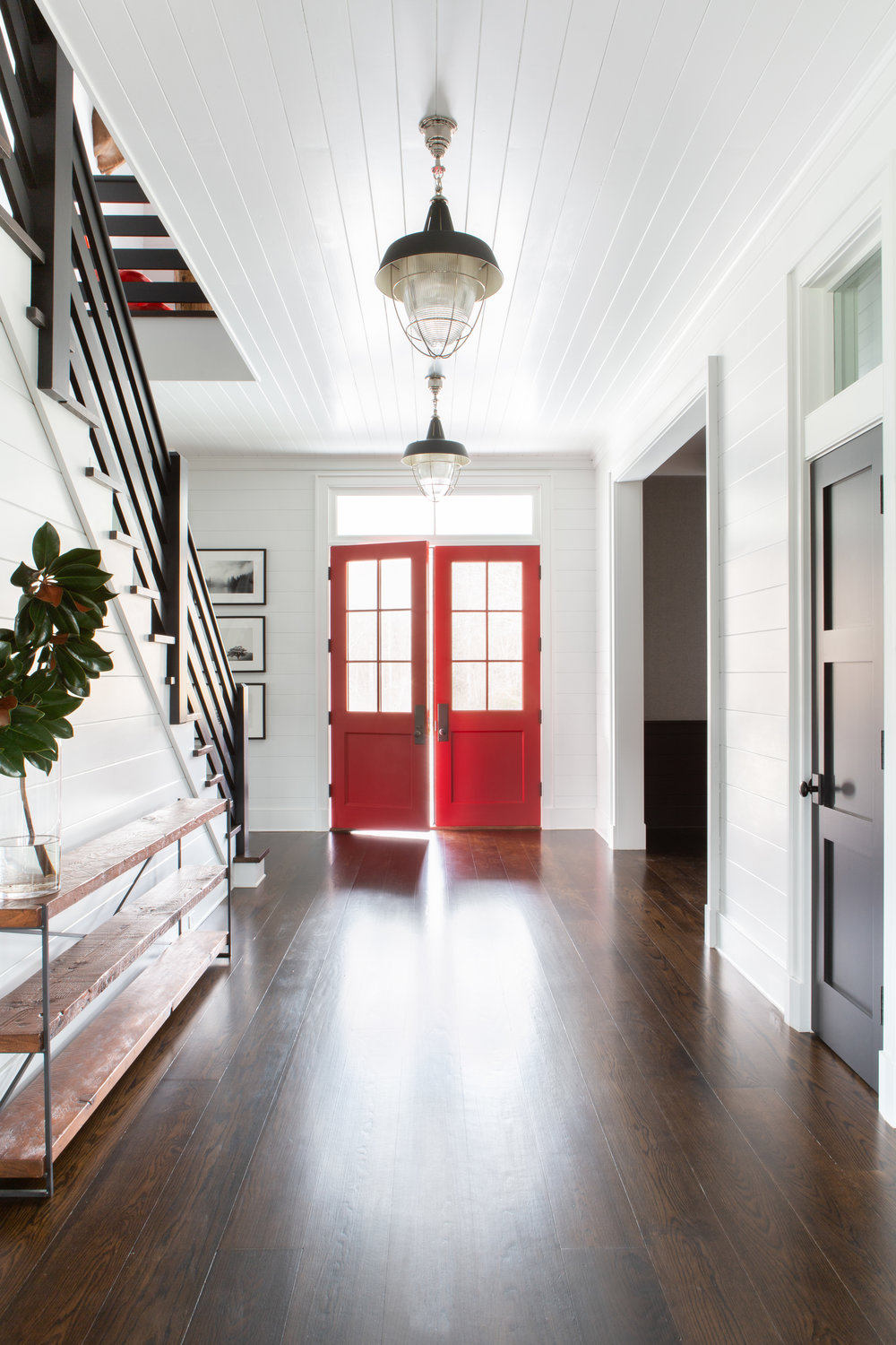 A Farmhouse Style Foyer