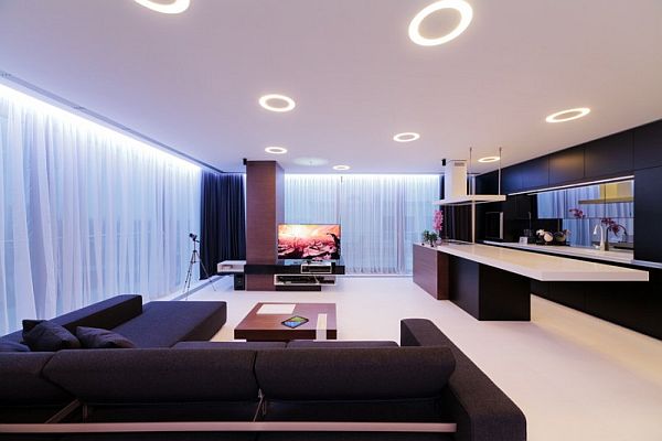 Modern apartment interior design in Romania