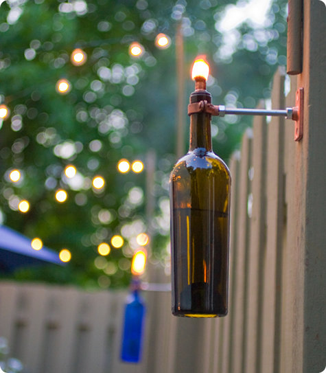 Simple basked DIY lampshade