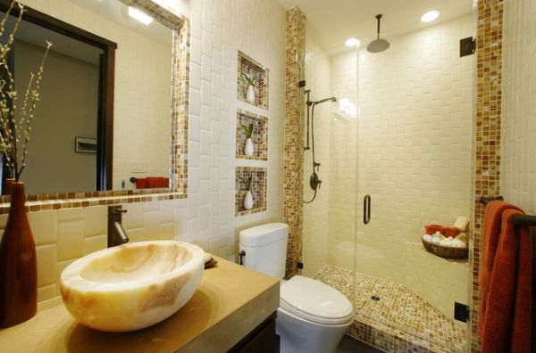 Save valuable space in your bathroom using shower caddies