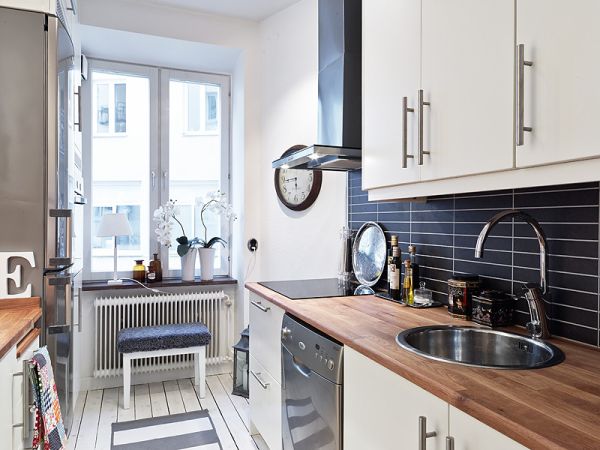 High ceiling swedish kitchen