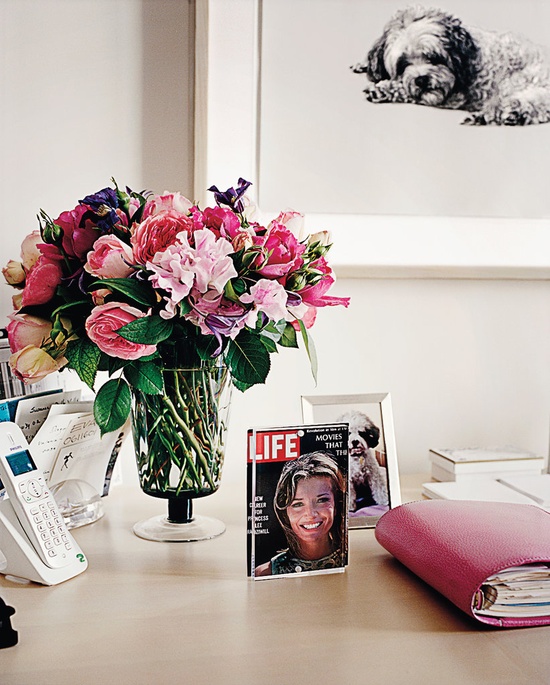 Desk flowers