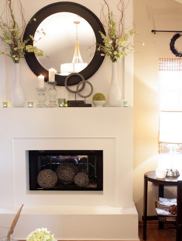 Transform Your Fireplace Mantel Into A Spring Focal Point