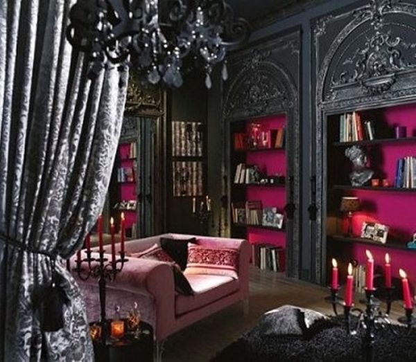 gothic interior bedroom