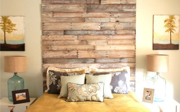 Wood tall headboard