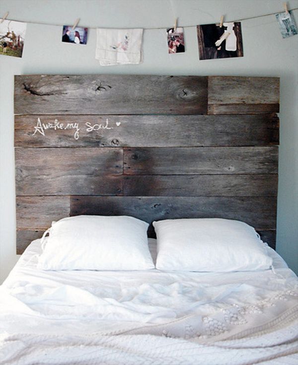 101 Headboard Ideas That Will Rock Your Bedroom - bed with reclaimed wood headboard roblox