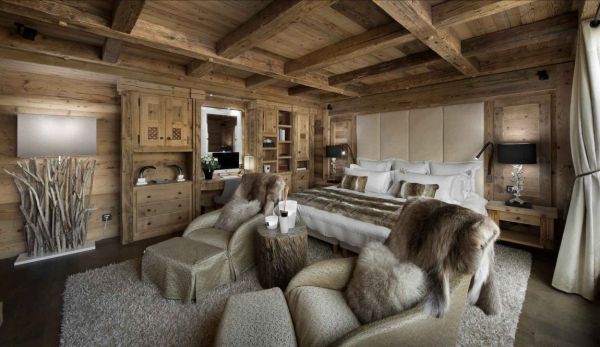 Luxury chaletcourchevel gordy bedroom