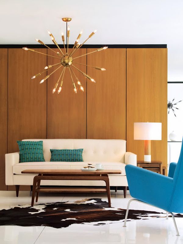 Midcentury living room