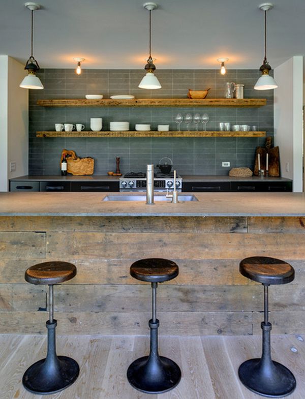 Wooden Kitchen Bar Stools