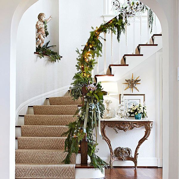 christmas stair decorations