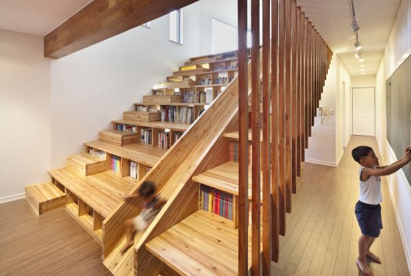 Modern old concrete mix stairs