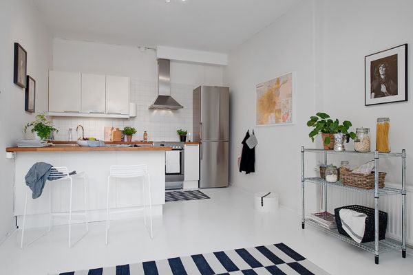 White apartment sweden 37m81