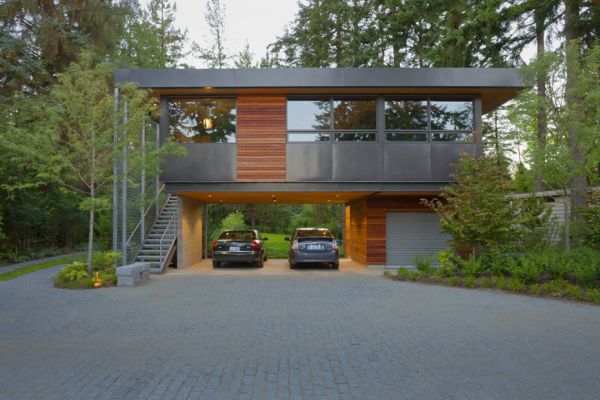 Contemporary House Garage