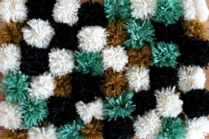Pom Pom Rug Grid Pattern DIY Pom Pom Rug