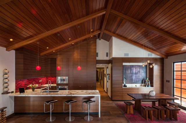 Modern wood vaulted ceiling1