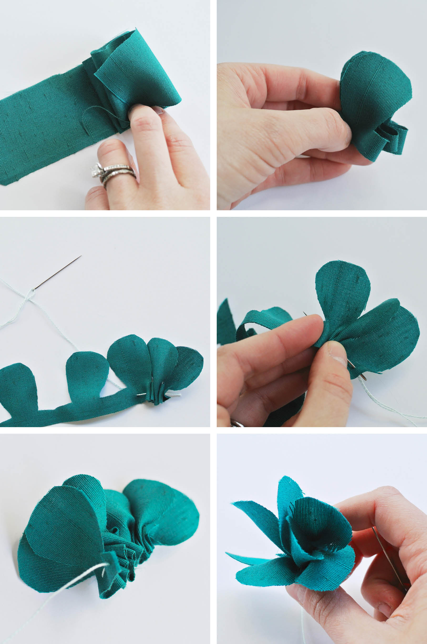 how to make handmade flowers from fabric