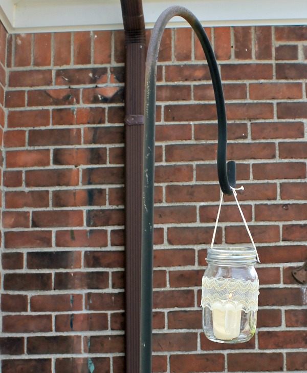 hanging mason jar candle