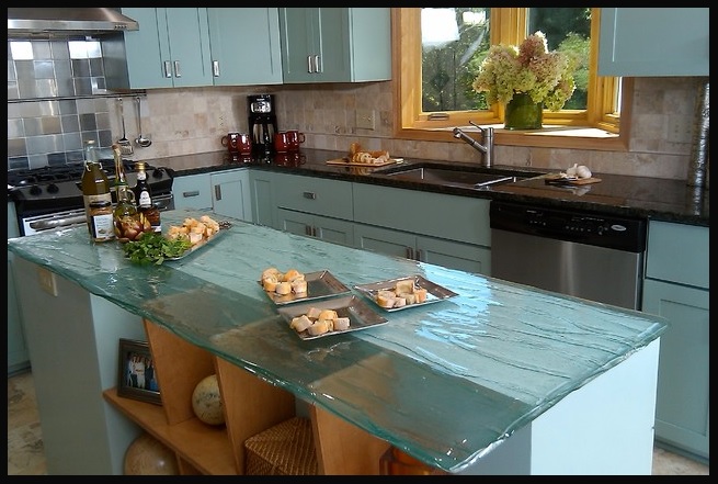 Lava stone kitchen countertop