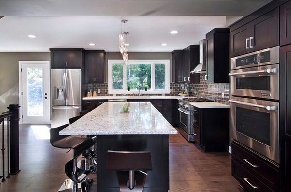 Kitchen tiny black squares