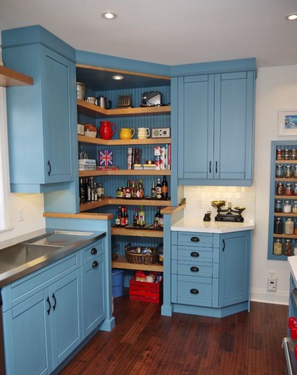 Open Shelf Corner Kitchen Cabinet Kitchen Design