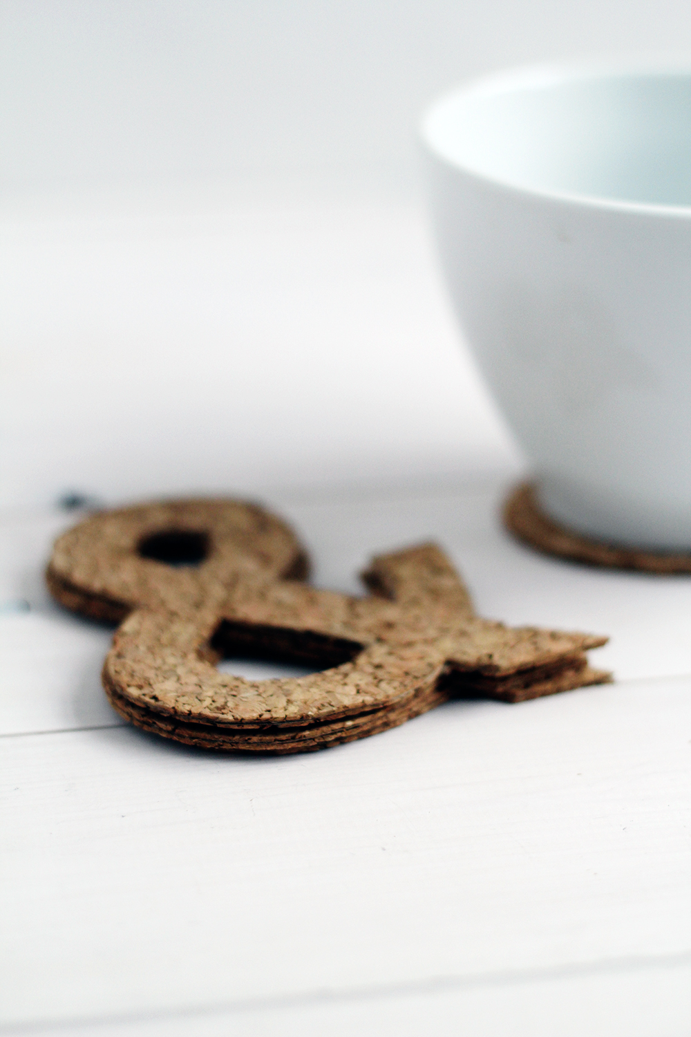 Ampersand Cork Coasters portrait