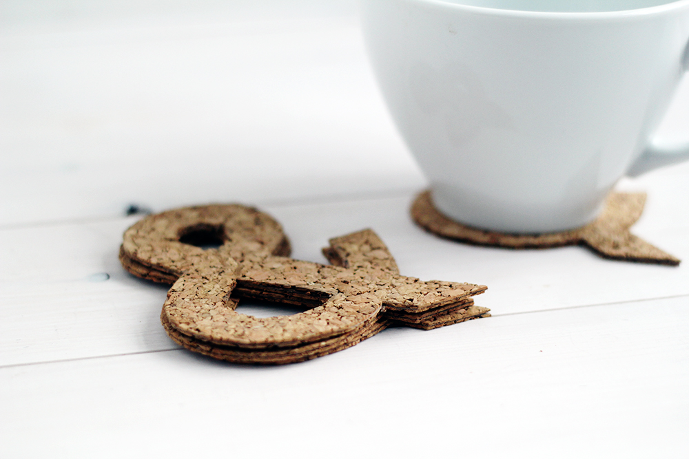 Ampersand Symbol Cork Coasters