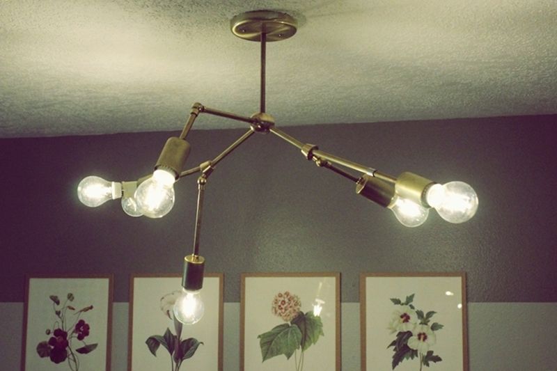 DIY Brass Chandelier043