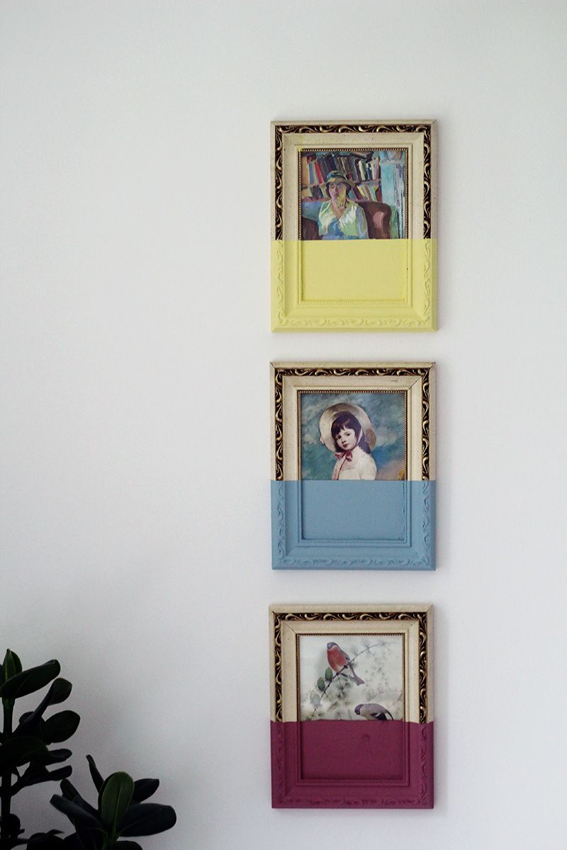 Paint Dipped Picture Frames