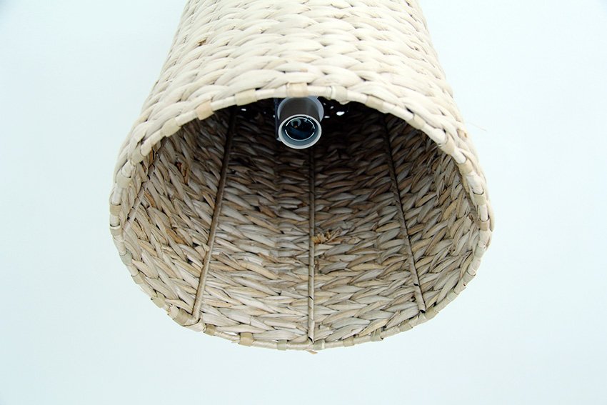 DIY Woven Basket Lampshade