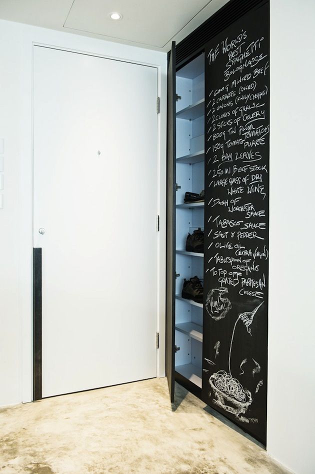 concealed shoe rack