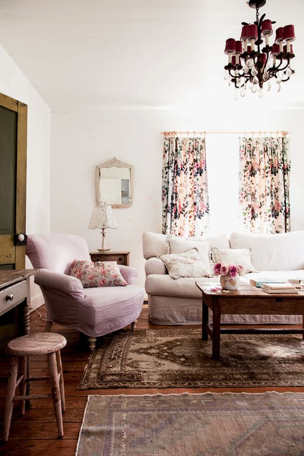 Living room shabby chic decor1