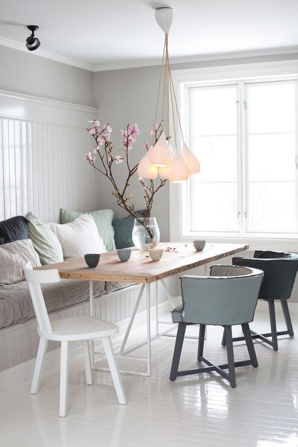 dining table with comfy bench