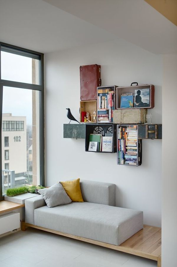 WallMounted Box Shelves A Trendy Variation On Open Shelves