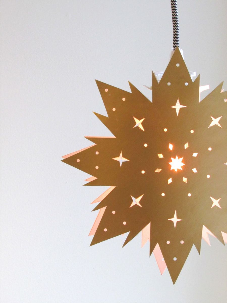 DIY Nordic Inspired Paper Star Lantern