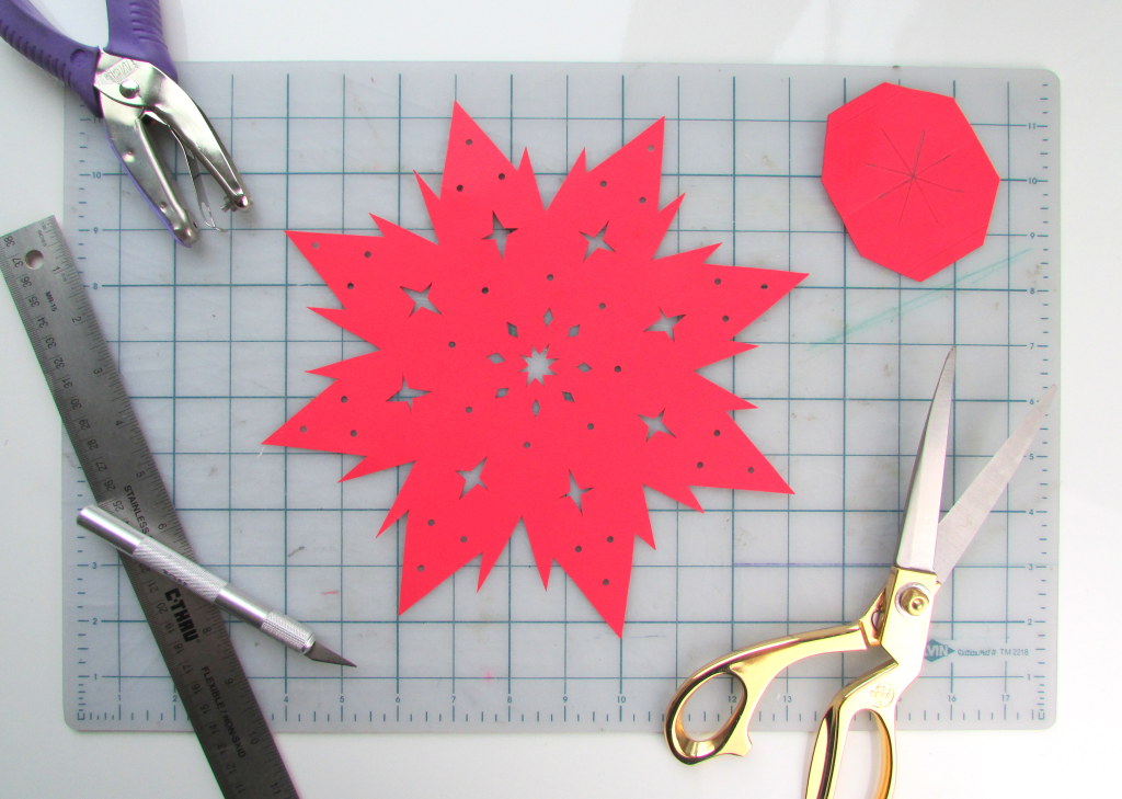 how to make a paper star lantern