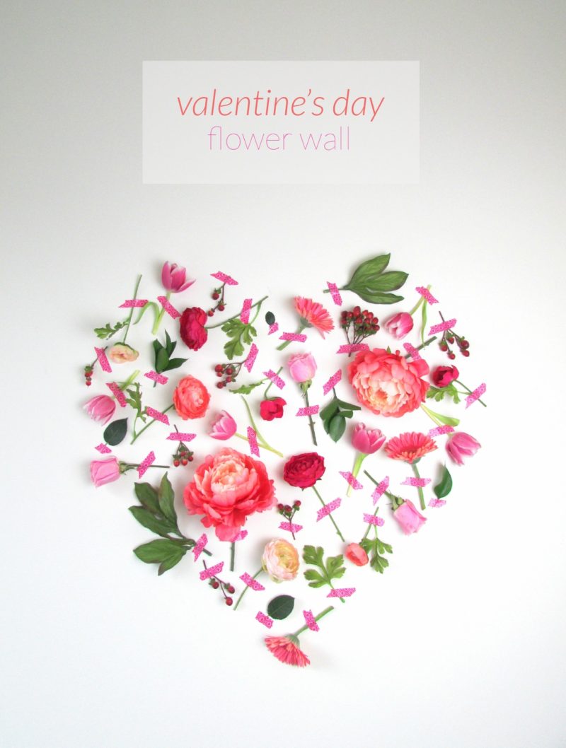 DIY Valentine’s Day Flower Wall Art