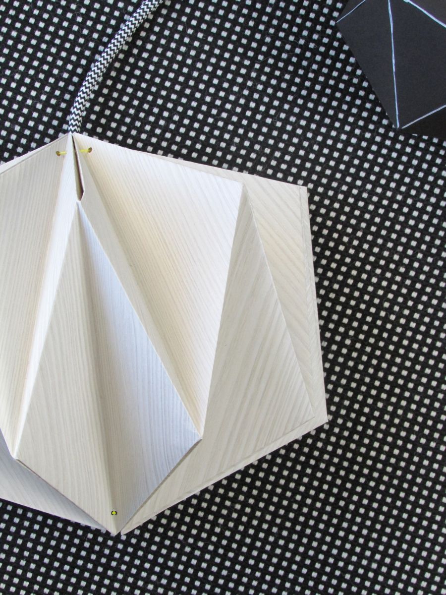 Origami lampshade light shade