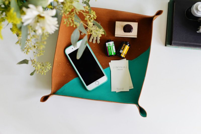 How To Cross Stitch A Leather Catchall