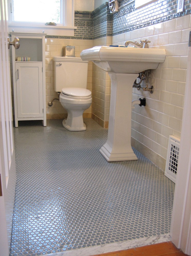 Penny floor tiles