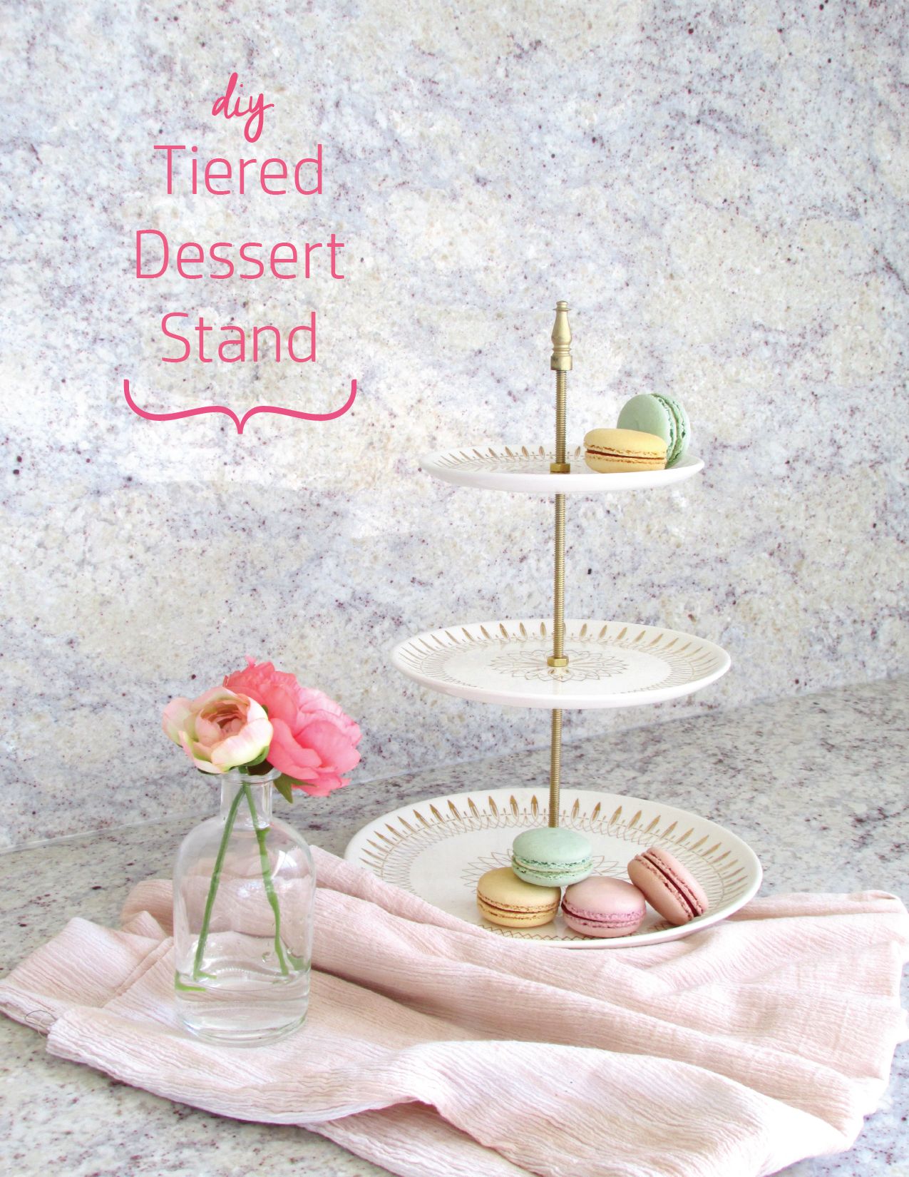 tier stand diy 2 Stand Tiered Dessert DIY