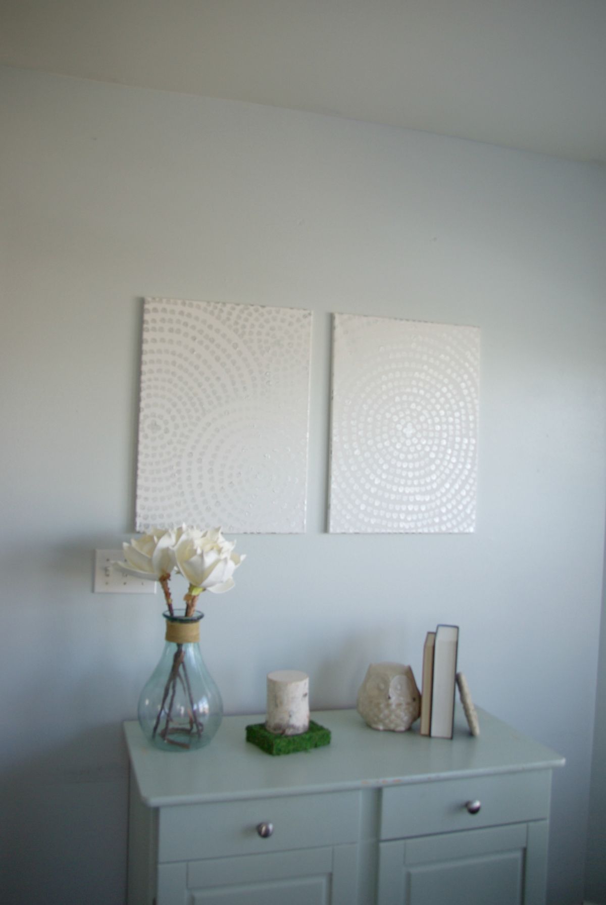 DIY wall art on canvas