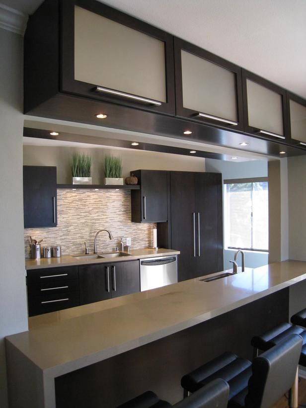 Frosted glass kitchen