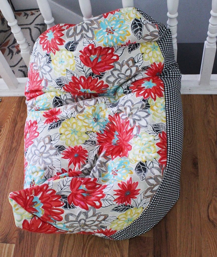 Diy beanbag chair finished