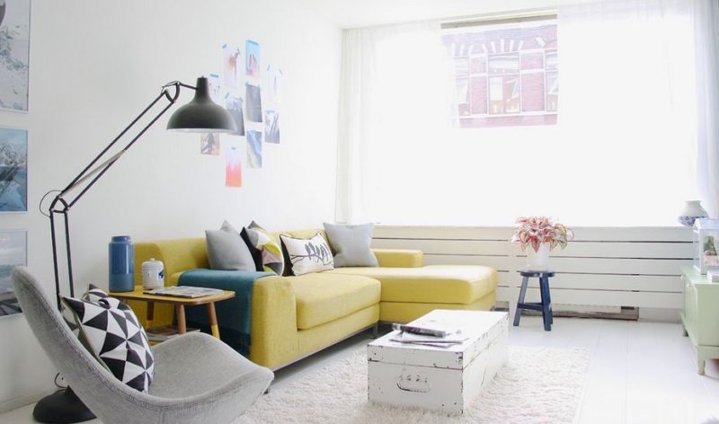 How To Design With And Around A Yellow Living Room Sofa